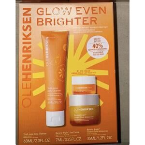 GLOW EVEN BRIGHTER BANANA BRIGHT MAKEUP PREP SET BNIB